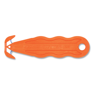 KURVE BLADE PLUS SAFETY CUTTER, 5.75" PLASTIC HANDLE, ORANGE, 10/BOX by Klever Kutter