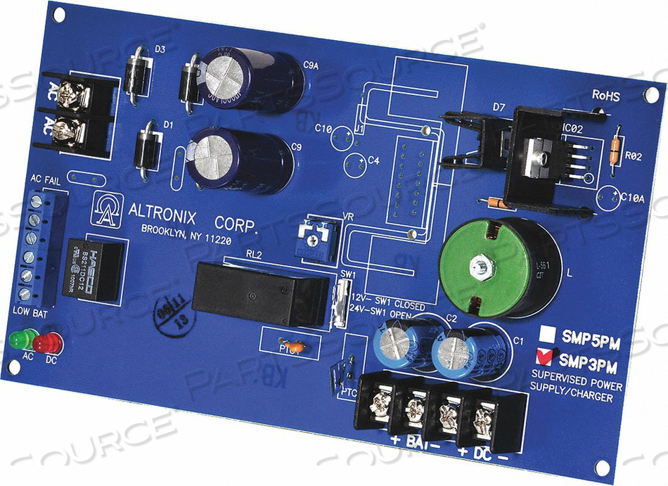 POWER SUPPLY 12/24VDC @ 2.5A SUPERVISED by Altronix Corporation POWER SUPPLY 12/24VDC @ 2.5A SUPERVISED by Altronix Corporation