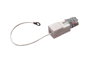 DUMMY PLUG, 8 PIN MODULAR, 5 IN CORD LG WITH 5 IN WHITE CONNECTING CORD by Crest Healthcare