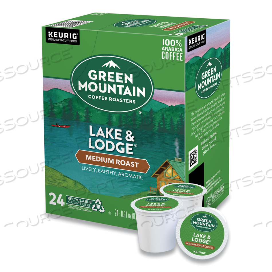 LAKE AND LODGE COFFEE K-CUPS, MEDIUM ROAST by Green Mountain Coffee LAKE AND LODGE COFFEE K-CUPS, MEDIUM ROAST by Green Mountain Coffee