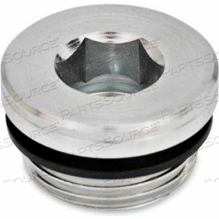GN 749 THREADED PIPE PLUGS, STEEL, ZINC PLATED, WITH NBR SYNTHETIC RUBBER SEAL, M 33 X 2 by J.W. Winco