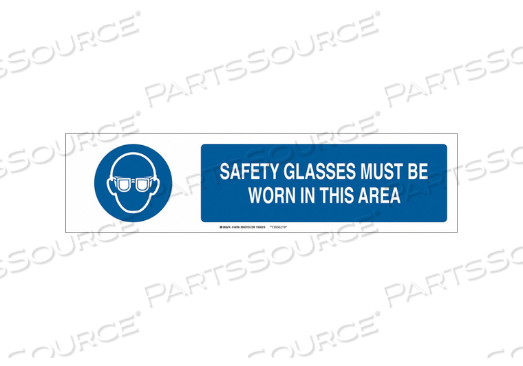 SLIDER INSERT SAFETY GLASSES 23-7/8 IN W by Brady Americas SLIDER INSERT SAFETY GLASSES 23-7/8 IN W by Brady Americas