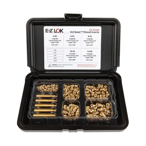 HEAT-SET INSERT KIT, #4-40 TO 1/4"-20 THREAD SIZE, 7/32 IN_9/32 IN_21/64 IN_3/8 IN_1/2 IN OVERALL LG by Approved Vendor HEAT-SET INSERT KIT, #4-40 TO 1/4"-20 THREAD SIZE, 7/32 IN_9/32 IN_21/64 IN_3/8 IN_1/2 IN OVERALL LG by Approved Vendor