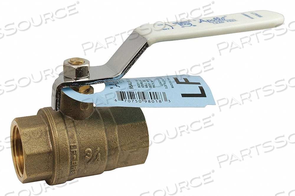 BALL VALVE BRASS 2-PIECE NPT X NPT by Apollo Valves (a Conbraco Company) BALL VALVE BRASS 2-PIECE NPT X NPT by Apollo Valves (a Conbraco Company)