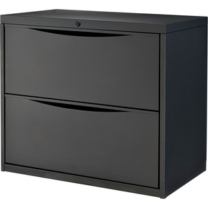 INTERION 2-DRAWER PREMIUM LATERAL FILE CABINET, 30"W X 18"D X 28"H, BLACK by Jiaxing Haihong Mechanical & Electrical