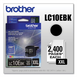 BROTHER LC10EBK - SUPER HIGH YIELD - BLACK - ORIGINAL - INK CARTRIDGE - FOR BROTHER MFC-J6925DW by Brother