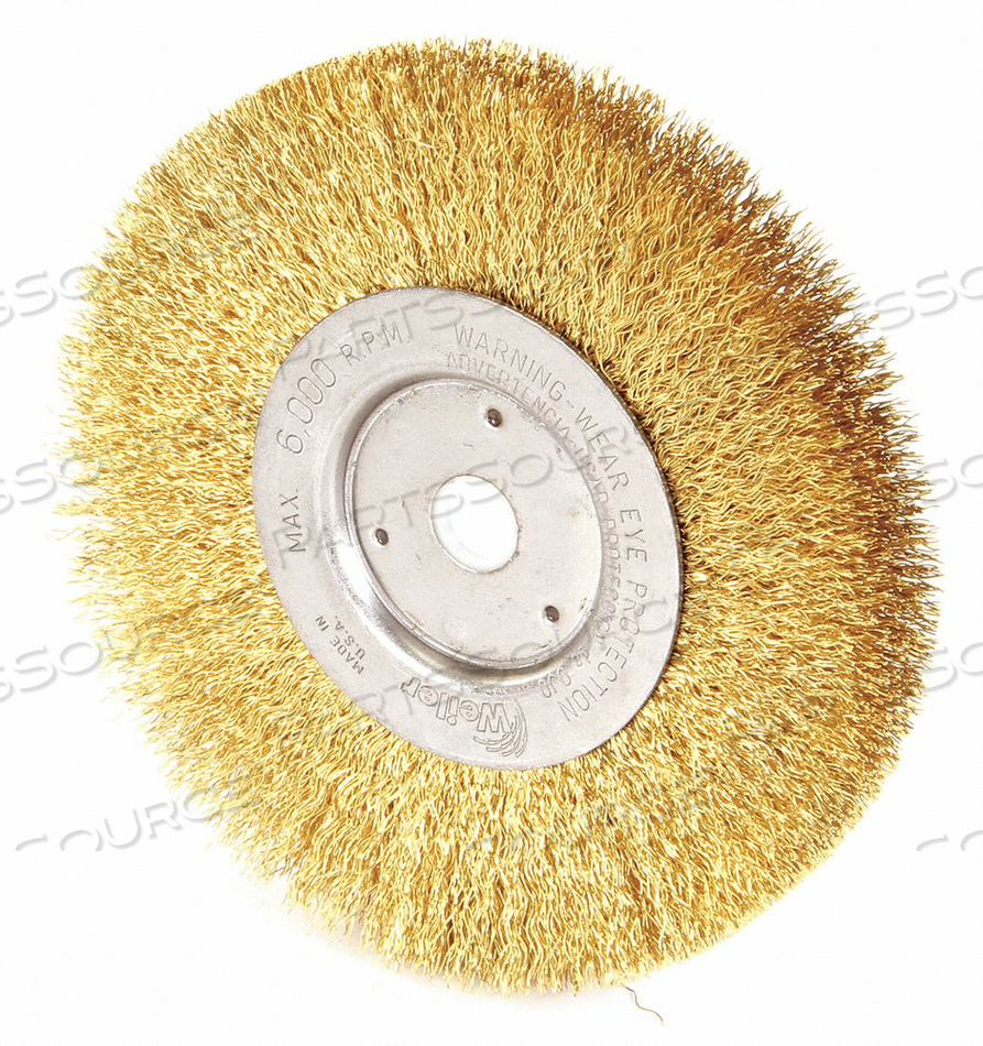 CRIMPED WIRE WHEEL BRUSH ARBOR 6 IN. by Weiler