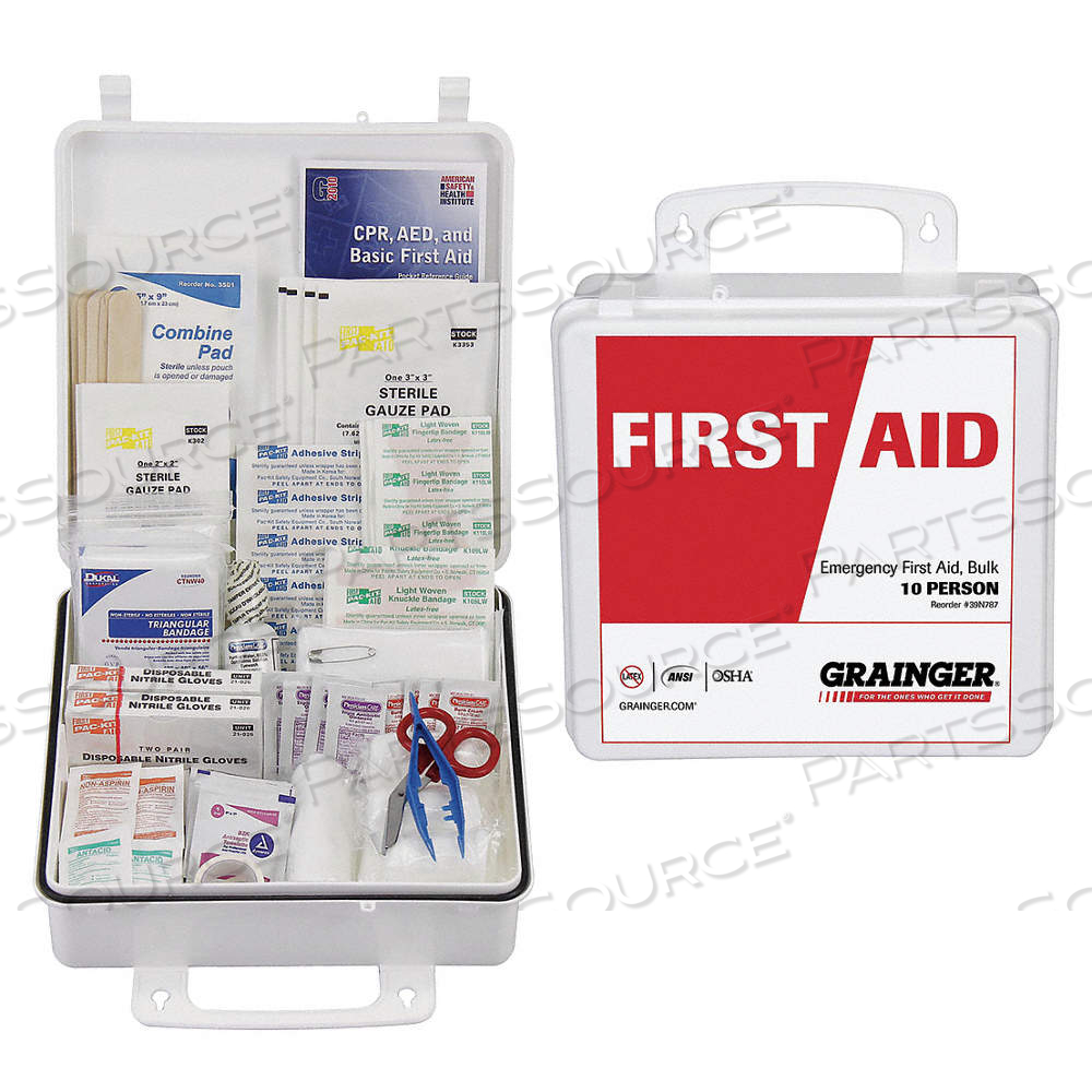 FIRST AID KIT AND HOUSING, 133 COMPONENTS, ANSI/ISEA Z308.1-2009, TYPE III by Approved Vendor FIRST AID KIT AND HOUSING, 133 COMPONENTS, ANSI/ISEA Z308.1-2009, TYPE III by Approved Vendor