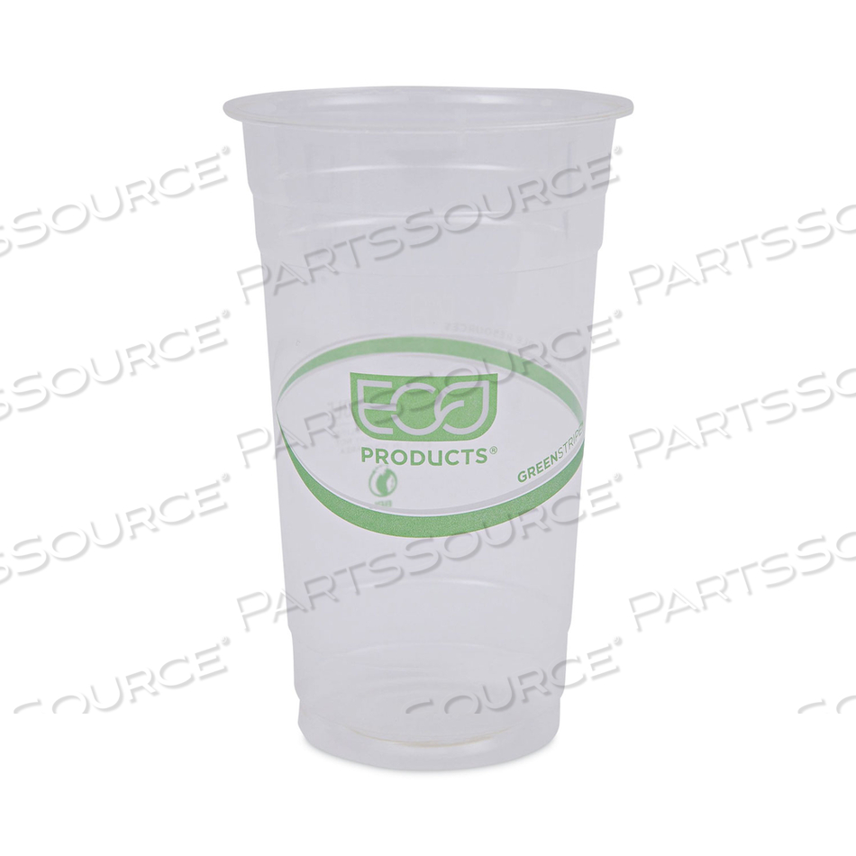 GREENSTRIPE RENEWABLE AND COMPOSTABLE PLA COLD CUPS, 24 OZ by Eco-Products GREENSTRIPE RENEWABLE AND COMPOSTABLE PLA COLD CUPS, 24 OZ by Eco-Products