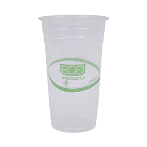 GREENSTRIPE RENEWABLE AND COMPOSTABLE PLA COLD CUPS, 24 OZ, 50/PACK, 20 PACKS/CARTON by Eco-Products