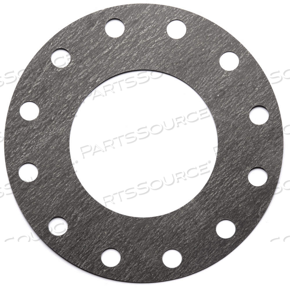 FULL FACE FLANGE GASKET, CLASS 300, ARAMID, EPDM BINDER, FOR 6 IN PIPE, 1/8 IN THICK, GRAY by Approved Vendor