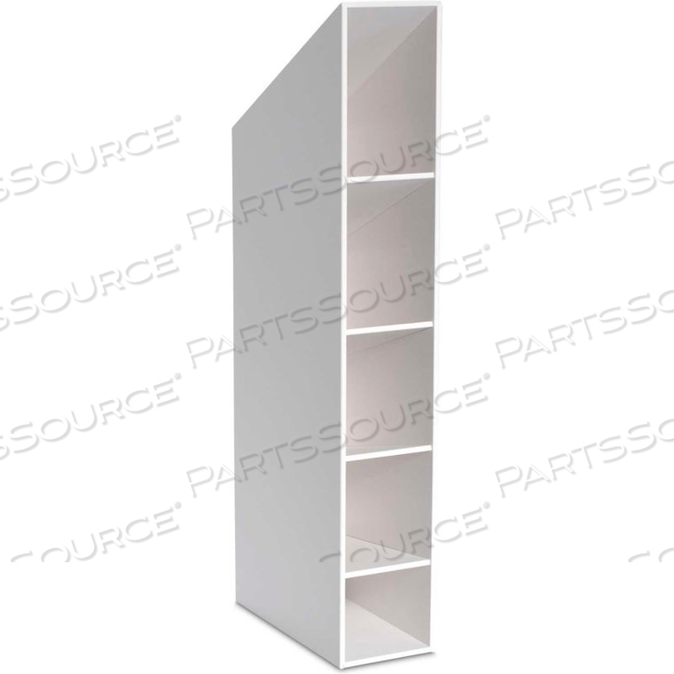 4 COMPARTMENT PVC BENCHTOP PIPETTE RACK, 4"W X 12"D X 21"H, WHITE by TrippNT, Inc 4 COMPARTMENT PVC BENCHTOP PIPETTE RACK, 4"W X 12"D X 21"H, WHITE by TrippNT, Inc