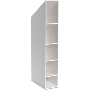 4 COMPARTMENT PVC BENCHTOP PIPETTE RACK, 4"W X 12"D X 21"H, WHITE by TrippNT, Inc