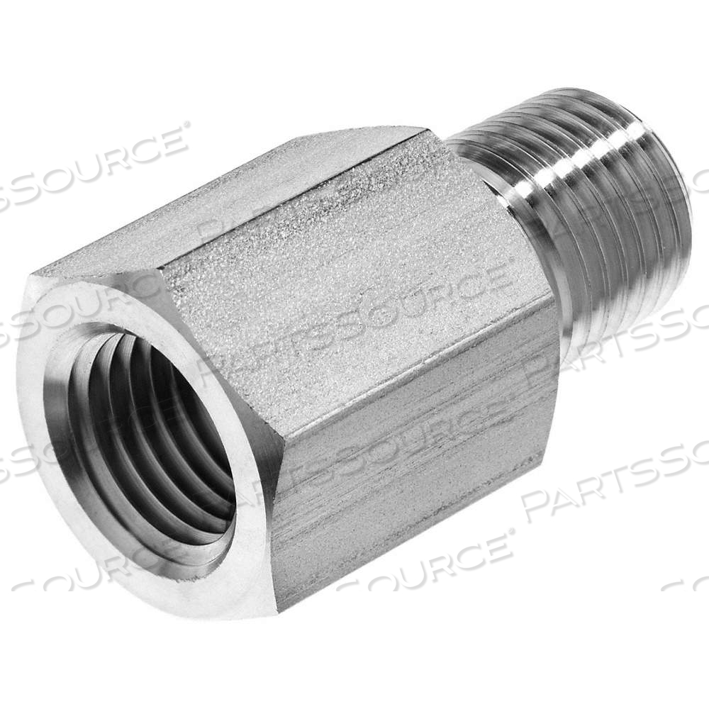 STRAIGHT ADAPTER, STEEL, 3/8 IN X 3/8 IN FITTING PIPE SIZE, FEMALE NPT X MALE NPT, 1 7/16 IN LG by Approved Vendor STRAIGHT ADAPTER, STEEL, 3/8 IN X 3/8 IN FITTING PIPE SIZE, FEMALE NPT X MALE NPT, 1 7/16 IN LG by Approved Vendor