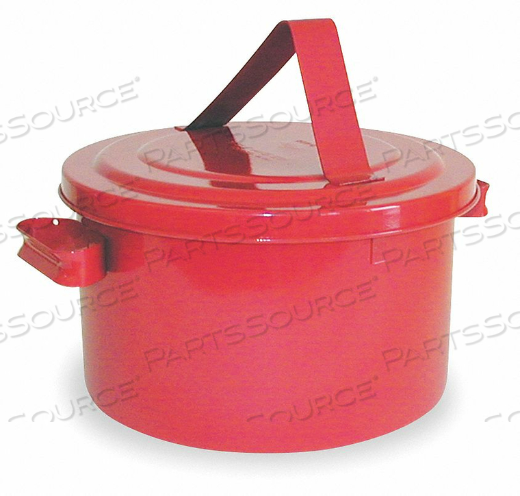 BENCH CAN 2 GAL. GALVANIZED STEEL RED by Eagle BENCH CAN 2 GAL. GALVANIZED STEEL RED by Eagle