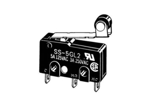 ROLLER LEVER MICRO SWITCH SOLDER TERMINAL 5 A @ 125 V AC WITH IP40 RATING by Omron - Electronic Division ROLLER LEVER MICRO SWITCH SOLDER TERMINAL 5 A @ 125 V AC WITH IP40 RATING by Omron - Electronic Division