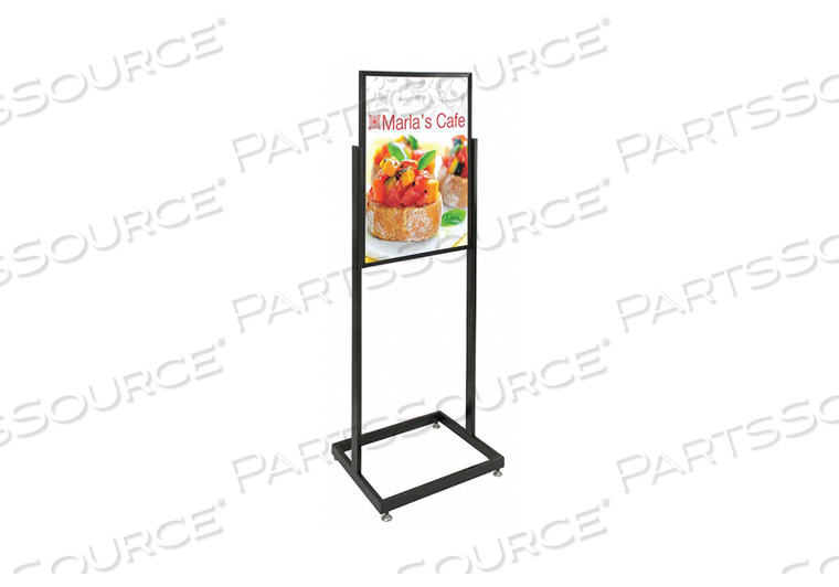 SIGN HOLDER PEDESTAL 22X28 ALUM BLACK by United Visual Products SIGN HOLDER PEDESTAL 22X28 ALUM BLACK by United Visual Products