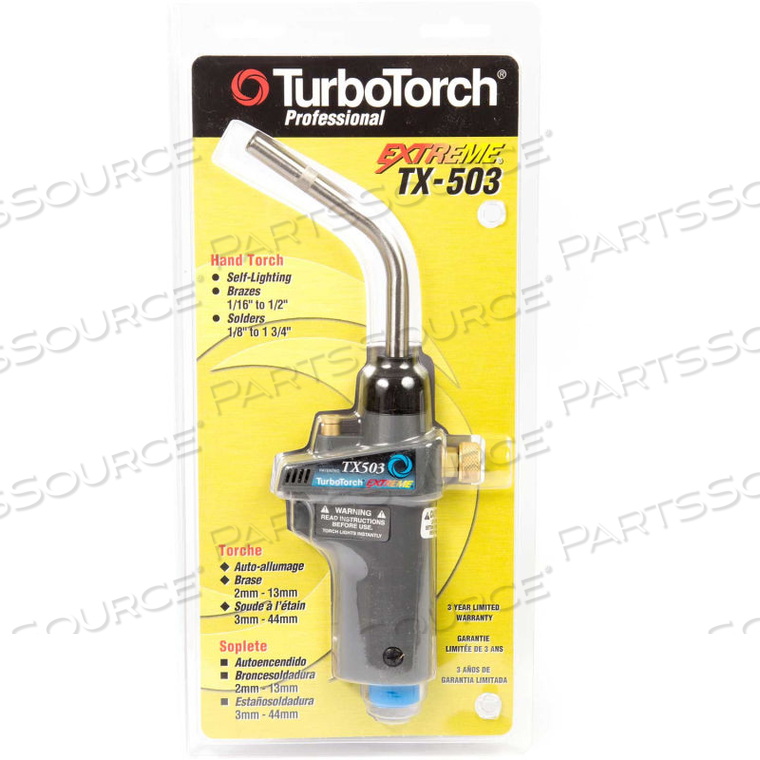 TURBOTORCH EXTREME SELF LIGHTING TORCHES, TX503 TORCH SWIRL, MAP-PRO/LP GAS 