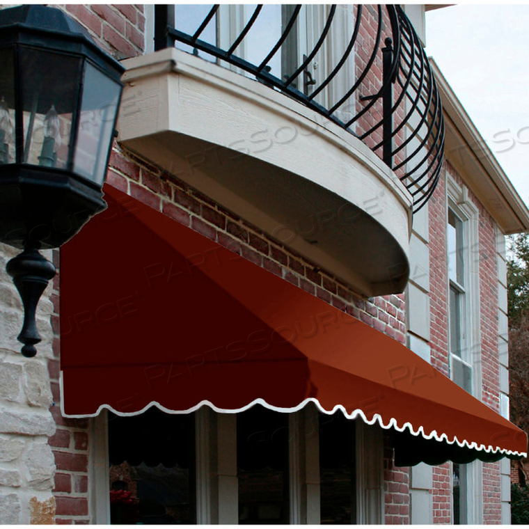 WINDOW/ENTRY AWNING 10-3/8'W X 4-11/16'H X 4'D TERRA COTTA 