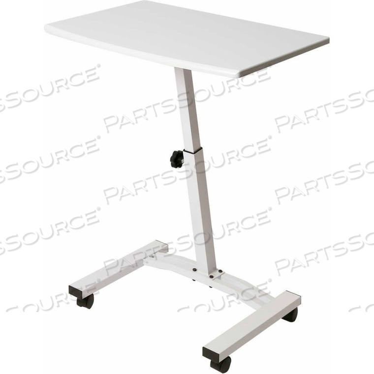 MOBILE LAPTOP COMPUTER DESK CART, WHITE 