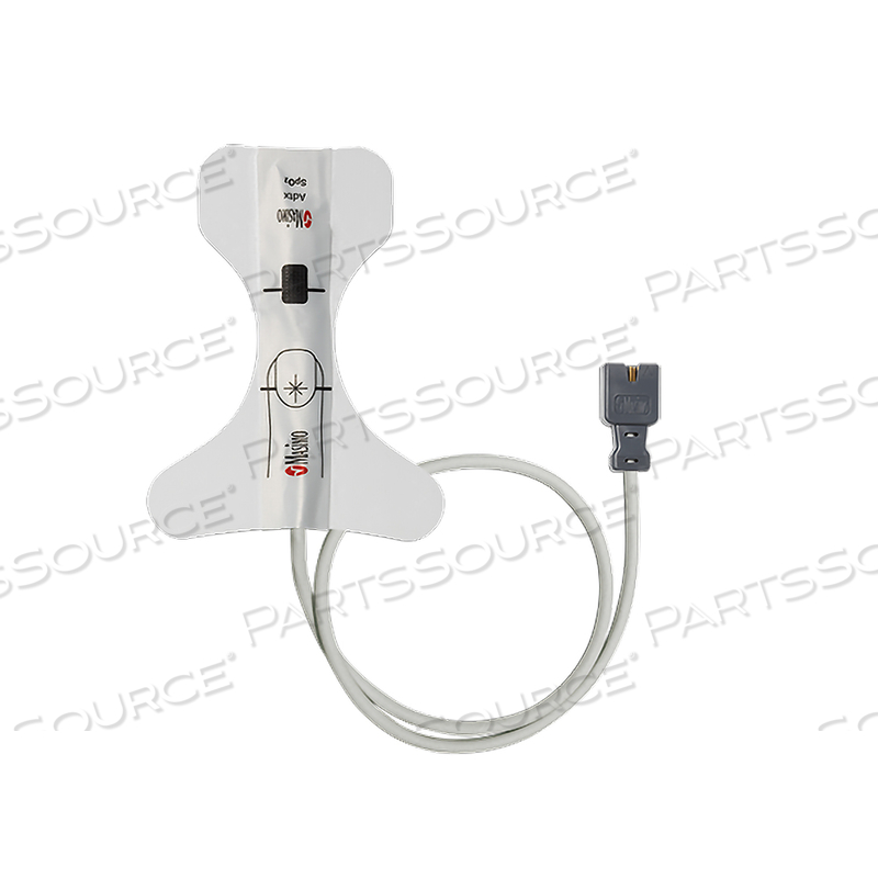 LNCS ADULT ADHESIVE SENSOR, 9 PIN D-SUB MALE, WHITE CABLE, MEETS ROHS, 30 KG 