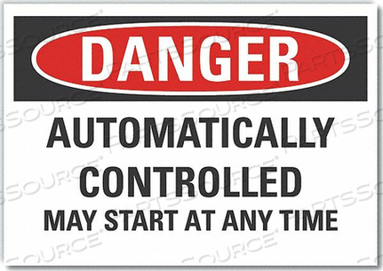 DANGER SIGN 10 W X 7 H 0.001 THICK by Lyle Signs Inc. DANGER SIGN 10 W X 7 H 0.001 THICK by Lyle Signs Inc.