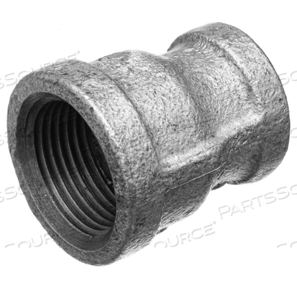 GALVANIZED MALLEABLE IRON PIPE FITTINGS, MALLEABLE IRON, 1 IN X 1/2 IN, BSPT X BSPT, CLASS 150 by Approved Vendor GALVANIZED MALLEABLE IRON PIPE FITTINGS, MALLEABLE IRON, 1 IN X 1/2 IN, BSPT X BSPT, CLASS 150 by Approved Vendor