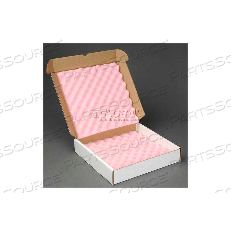 ANTI-STATIC FOAM SHIPPER, 14"W X 14"L X 2-3/4"D, 200#/ECT-32 by Index Packaging Inc. ANTI-STATIC FOAM SHIPPER, 14"W X 14"L X 2-3/4"D, 200#/ECT-32 by Index Packaging Inc.
