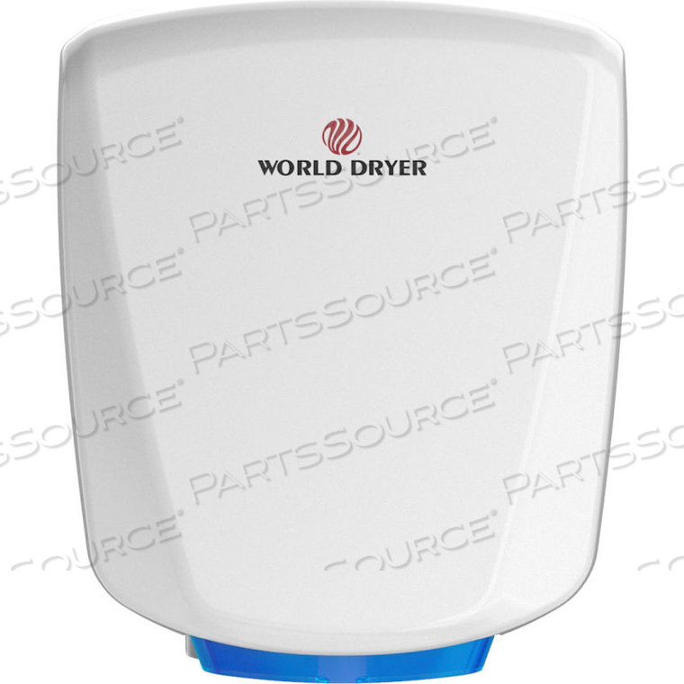 VERDEDRI HI-SPEED HAND DRYER, ADA COMPLIANT, WHITE ALUMINUM, 120-277V by World Dryer VERDEDRI HI-SPEED HAND DRYER, ADA COMPLIANT, WHITE ALUMINUM, 120-277V by World Dryer