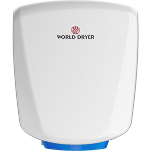 VERDEDRI HI-SPEED HAND DRYER, ADA COMPLIANT, WHITE ALUMINUM, 120-277V by World Dryer