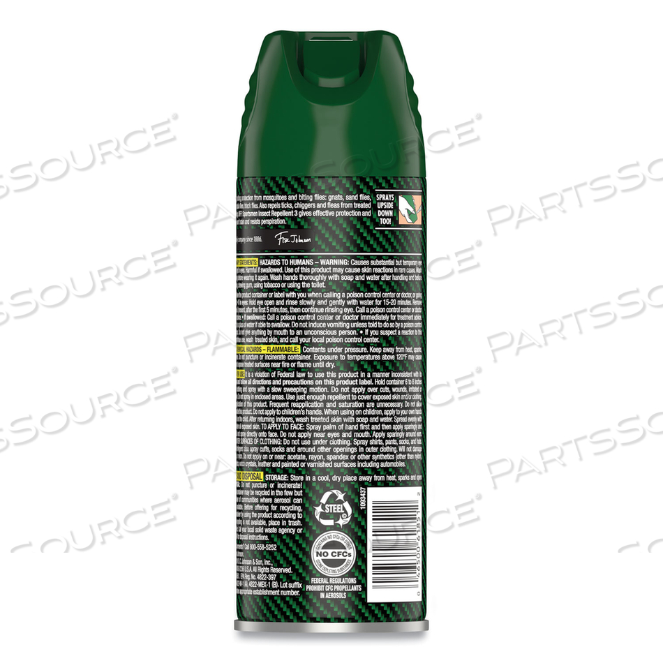 DEEP WOODS SPORTSMEN INSECT REPELLENT, 6 OZ AEROSOL SPRAY, 12/CARTON 