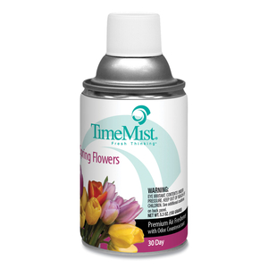 PREMIUM METERED AIR FRESHENER REFILL, SPRING FLOWERS, 5.3 OZ AEROSOL SPRAY by TimeMist