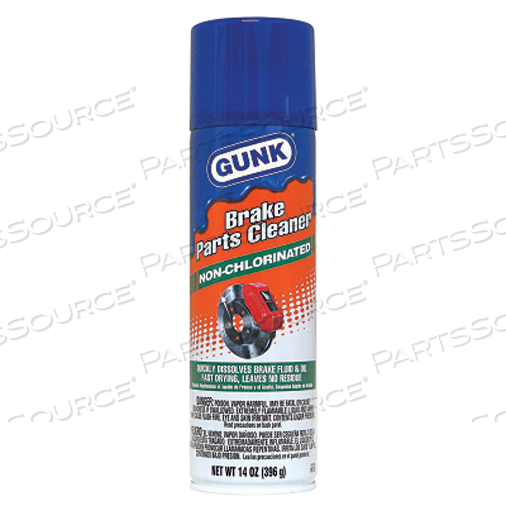 BRAKE PARTS CLEANER, NON-CHLORINATED, 14 OZ, AEROSOL CAN, HYDROCARBON-LIKE ODOR by Gunk