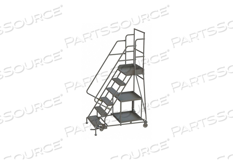 6 STEP STEEL STOCK PICKING LADDER - GRIP STRUT TREAD by Tri-Arc