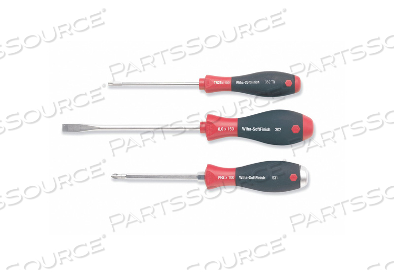 6 PIECE SOFTFINISH SLOTTED AND PHILLIPS SCREWDRIVER SET by Wiha Tools 6 PIECE SOFTFINISH SLOTTED AND PHILLIPS SCREWDRIVER SET by Wiha Tools