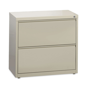 LATERAL FILE CABINET, 2 LETTER/LEGAL/A4-SIZE FILE DRAWERS, PUTTY, 30 X 18.62 X 28 by Hirsh