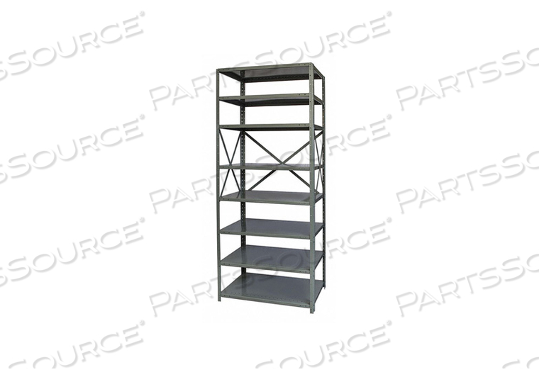 METAL SHELVING OPEN 87 H 8 SHELF by Hallowell