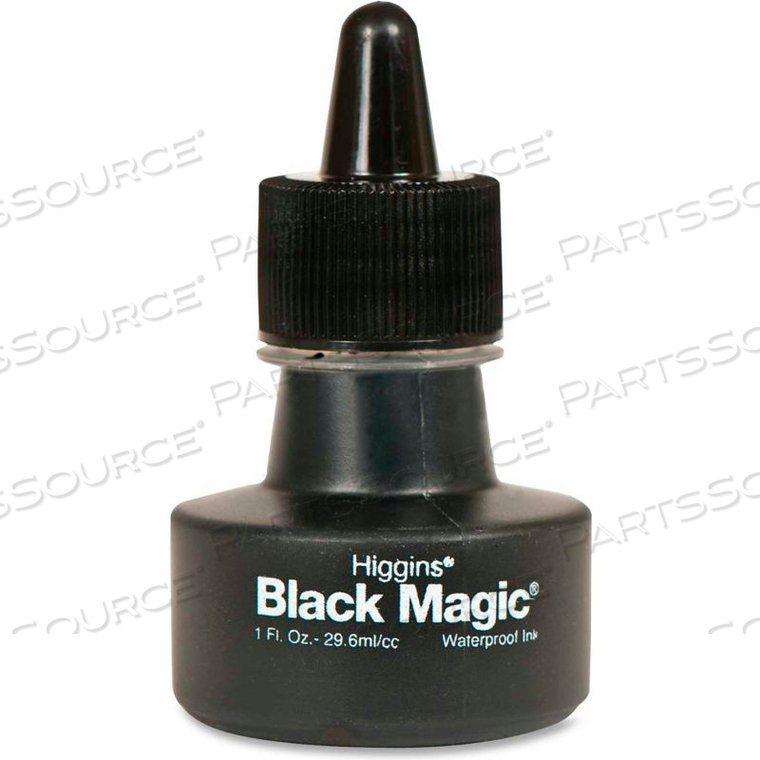 BLACK MAGIC WATERPROOF DRAFTING INK, 1 OZ BOTTLE 