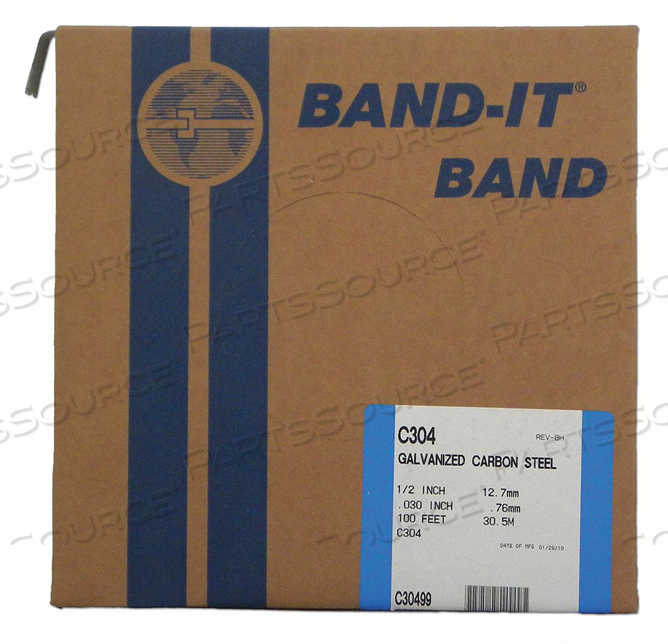 BAND GCS 1/2 X 0.030 X 100 RL/100FT by Band-It