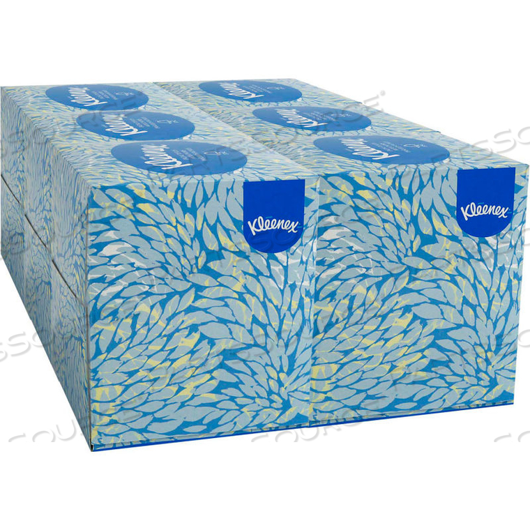 FACIAL TISSUE IN BOUTIQUE POP-UP BOX, 95/BOX, 6 BOXES/PACK by Kleenex