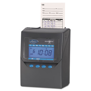 7500E TOTALIZING TIME RECORDER, LCD DISPLAY, CHARCOAL by Lathem Time