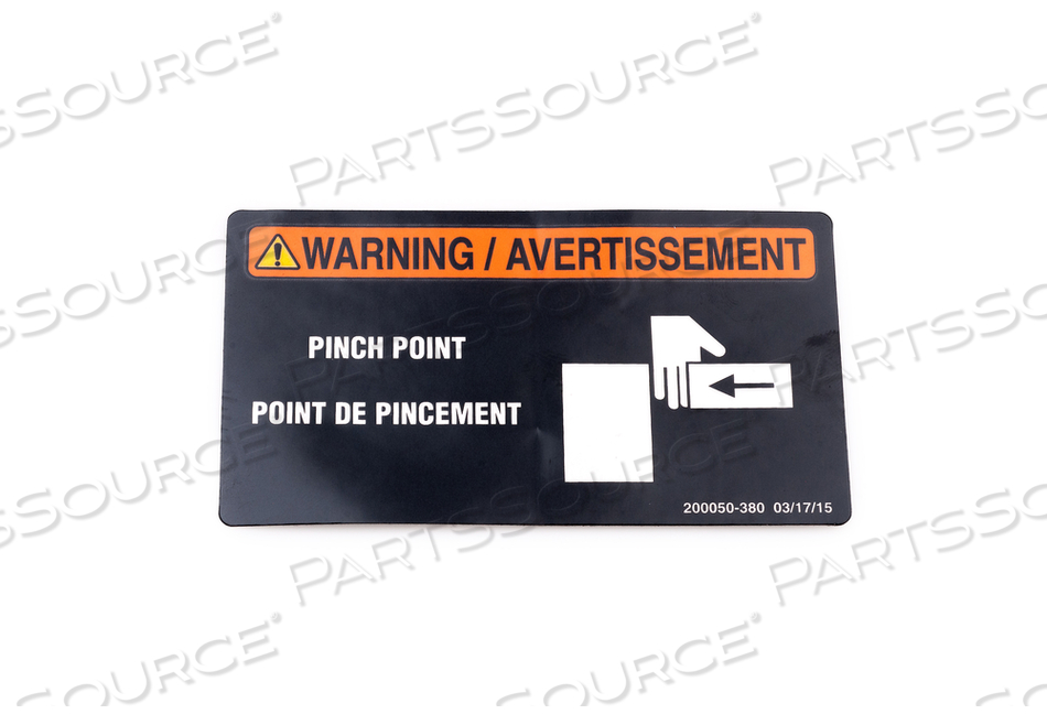 LABEL, PINCH POINT RH  LG by STERIS Corporation