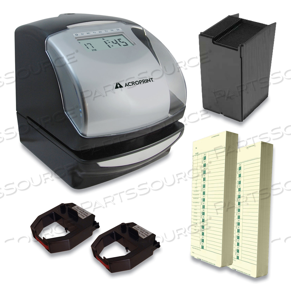 ES900 TIME CLOCK BUNDLE, DIGITAL DISPLAY, BLACK by Acroprint ES900 TIME CLOCK BUNDLE, DIGITAL DISPLAY, BLACK by Acroprint