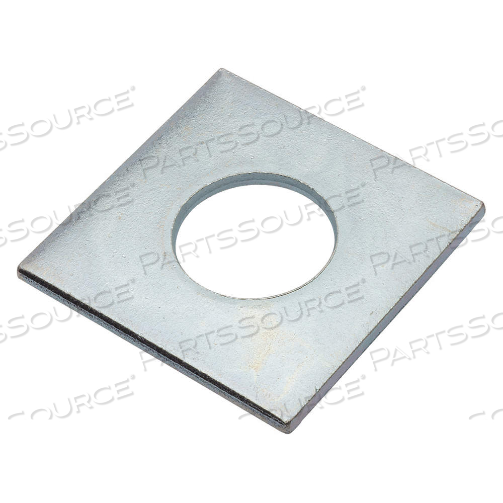 SQUARE WASHER, FOR SCREW SIZE 7/8 IN, STEEL, NOT GRADED, ZINC PLATED, 0.938 IN IN DIA by Approved Vendor