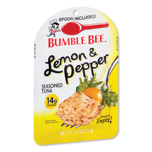 READY TO ENJOY SEASONED TUNA, LEMON AND PEPPER, 2.5 OZ POUCH, 12/CARTON by Bumble Bee