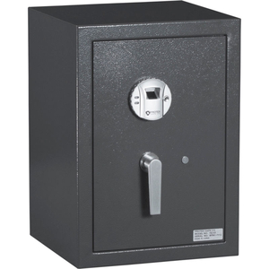 BIOMETRIC (FINGERPRINT) BURGLARY SAFE WITH BIOMETRIC LOCK 14-7/8" X 14-1/4" X 21" GRAY by Protex Safe Co. LLC