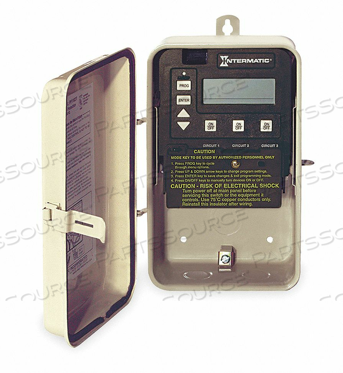 DIGITAL TIMER 24 HR. 3 SPST 120/240V by Intermatic DIGITAL TIMER 24 HR. 3 SPST 120/240V by Intermatic