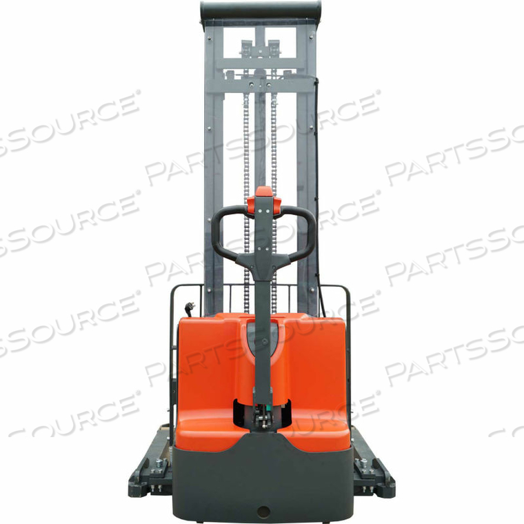 FULLY POWERED STRADDLE STACKER LIFT TRUCK - 2200 LB. CAPACITY - 138" LIFT by Ballymore FULLY POWERED STRADDLE STACKER LIFT TRUCK - 2200 LB. CAPACITY - 138" LIFT by Ballymore