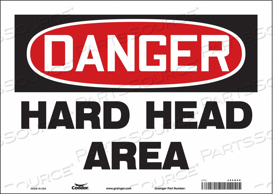 SAFETY SIGN 14 W 10 H 0.004 THICKNESS 