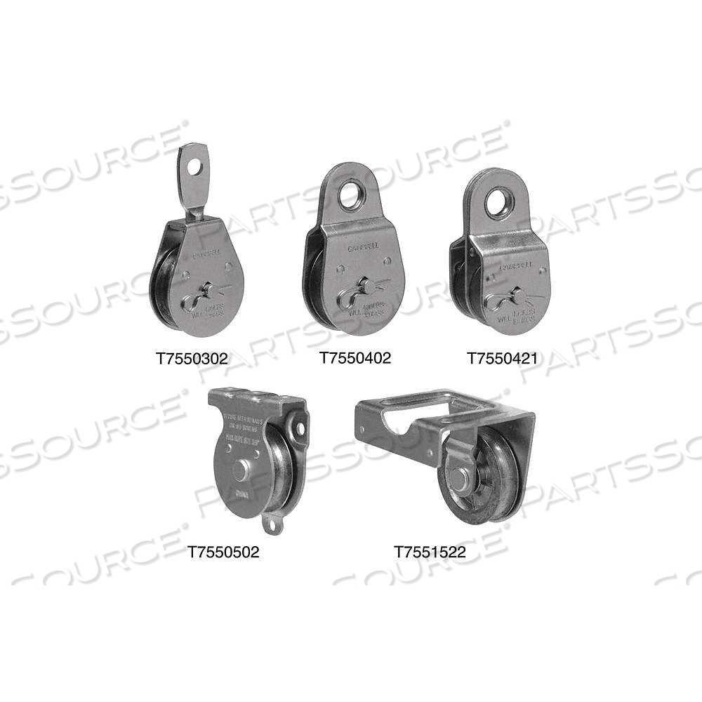 2IN HD PULLEY JOIST MOUNT SGL SHEAVE STL by Campbell